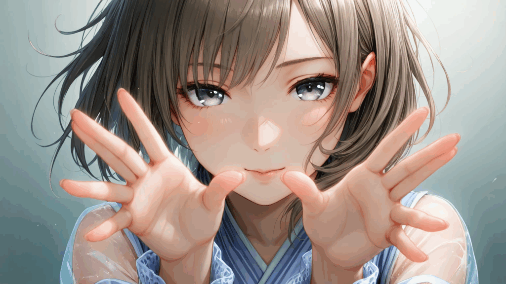 ❌ 悪い例②：手が増える・歪む／破綻しやすい危険プロンプト