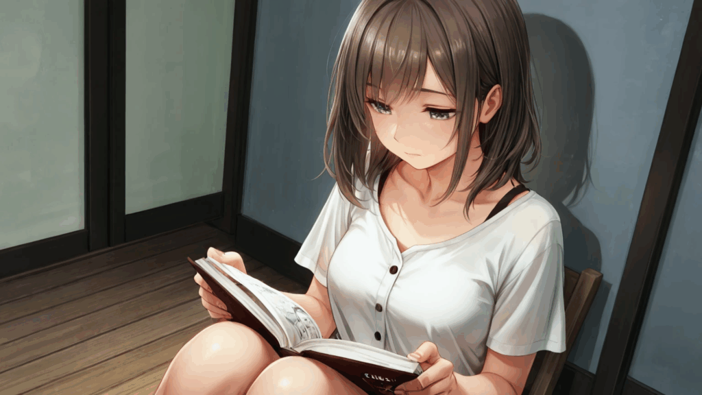 絵本の日に絵本を読んでるソエル